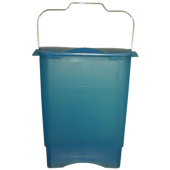 Collecteur plastique translucide pour le tri 35 litres