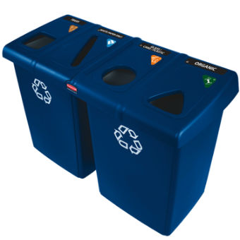Station de recyclage polyéthylène Glutton® 348 litres